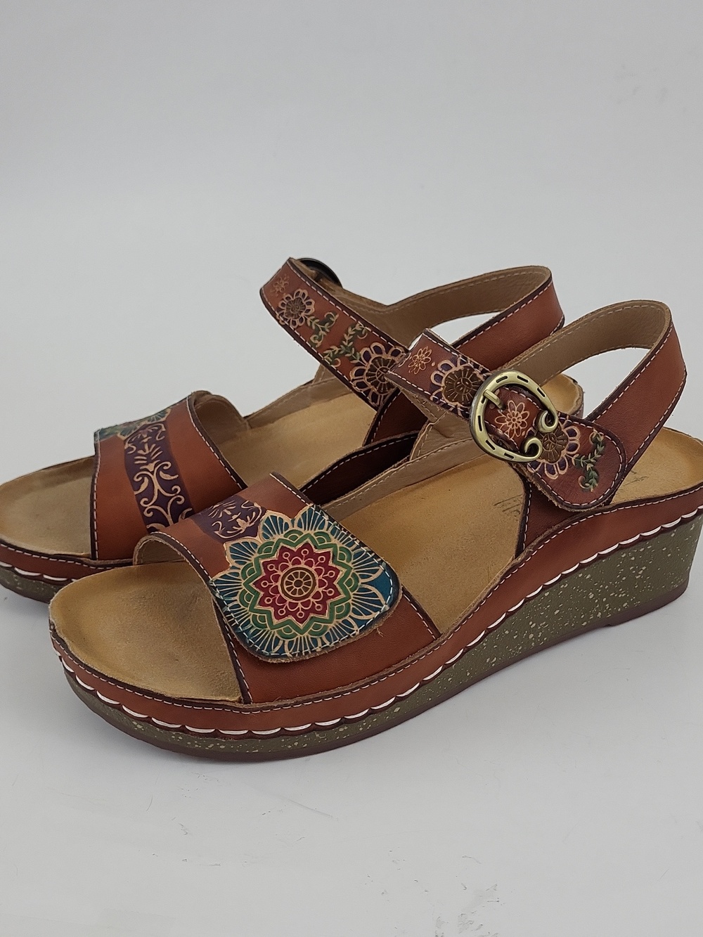 L'ARTISTE Spring Step ROSHNI SANDALS Size EU 38 / US 7.5 - 8